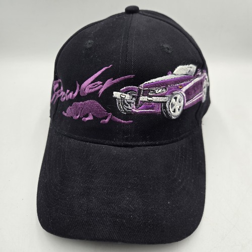 Vintage Plymouth Prowler Snapback Hat Black Embroidered Auto Advertisement USA