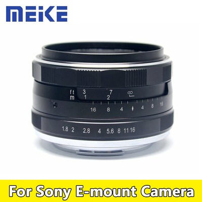 Meike 25mm F1.8 APS-C Wide Angle Manual Focus Prime Lens for Sony E-mount Camera