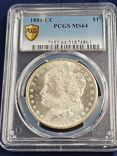 1884 cc morgan dollar MS64 #a12