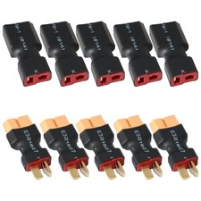 10pcs XT60 to T Plug Male Female RC Battery Connector Adapters No Wires