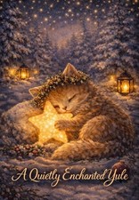 Emi Solvik Enchanted Yule Fantasy Midwinter Solstice Greeting Card Christmas