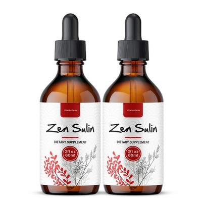 ZenSulin Drops Liquid Supplement, Natural Formula, Zen Sulin Drops (2 Pack)