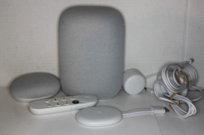 Lot of Google Nest Audio, Mini, and Chromecast TV Bundle