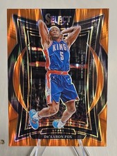 2024-25 Panini Select - Concourse De'Aaron Fox #3 Orange Flash Prizm