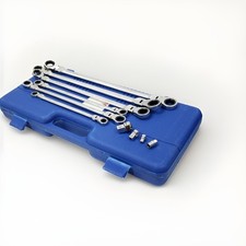 10pc Flex-head Extra Long Ratcheting Wrenches Set Double Box End 72-tooth Wrench