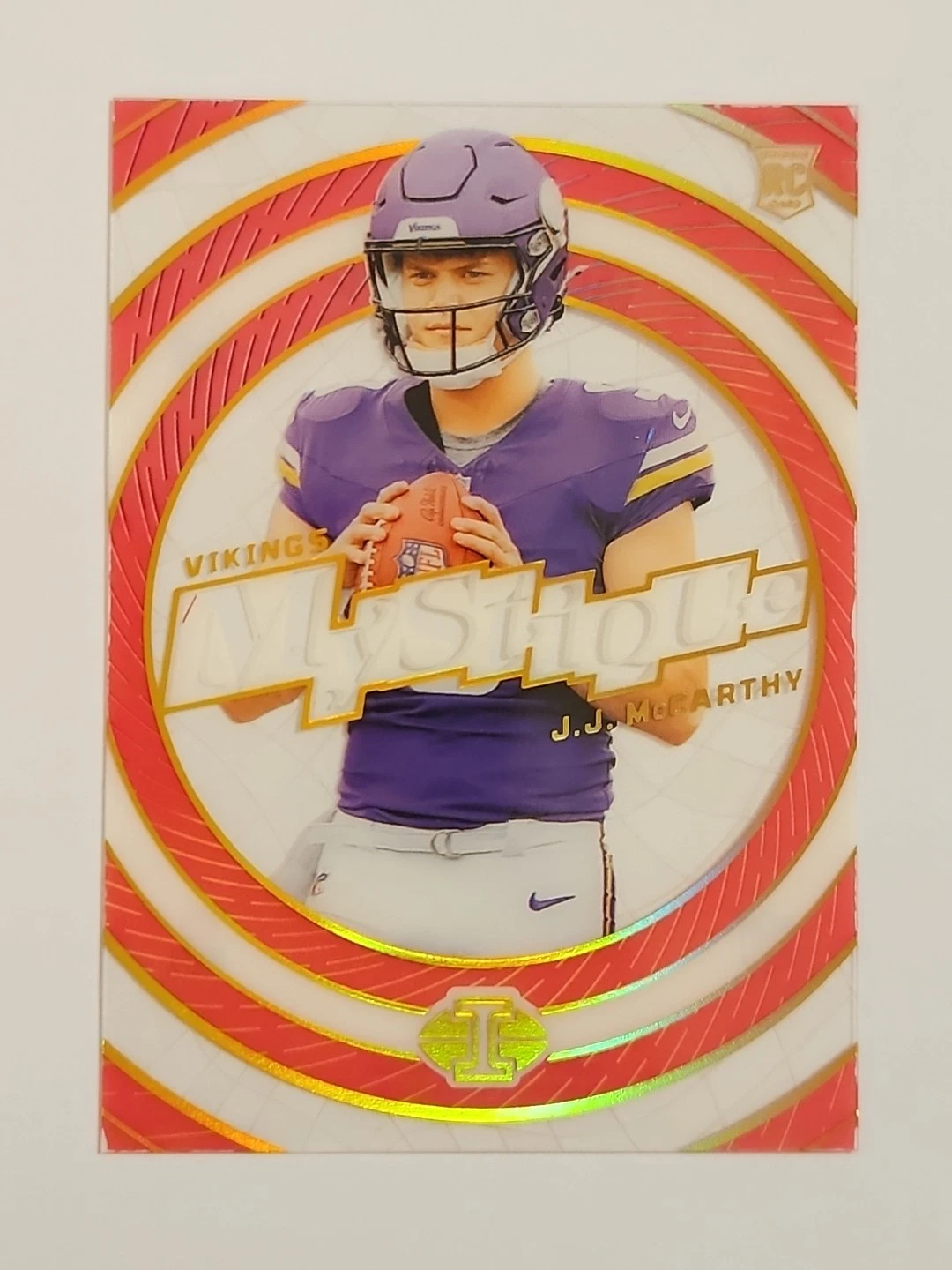 JJ McCarthy Panini Illusions Mystique #8 Autograph-Pink