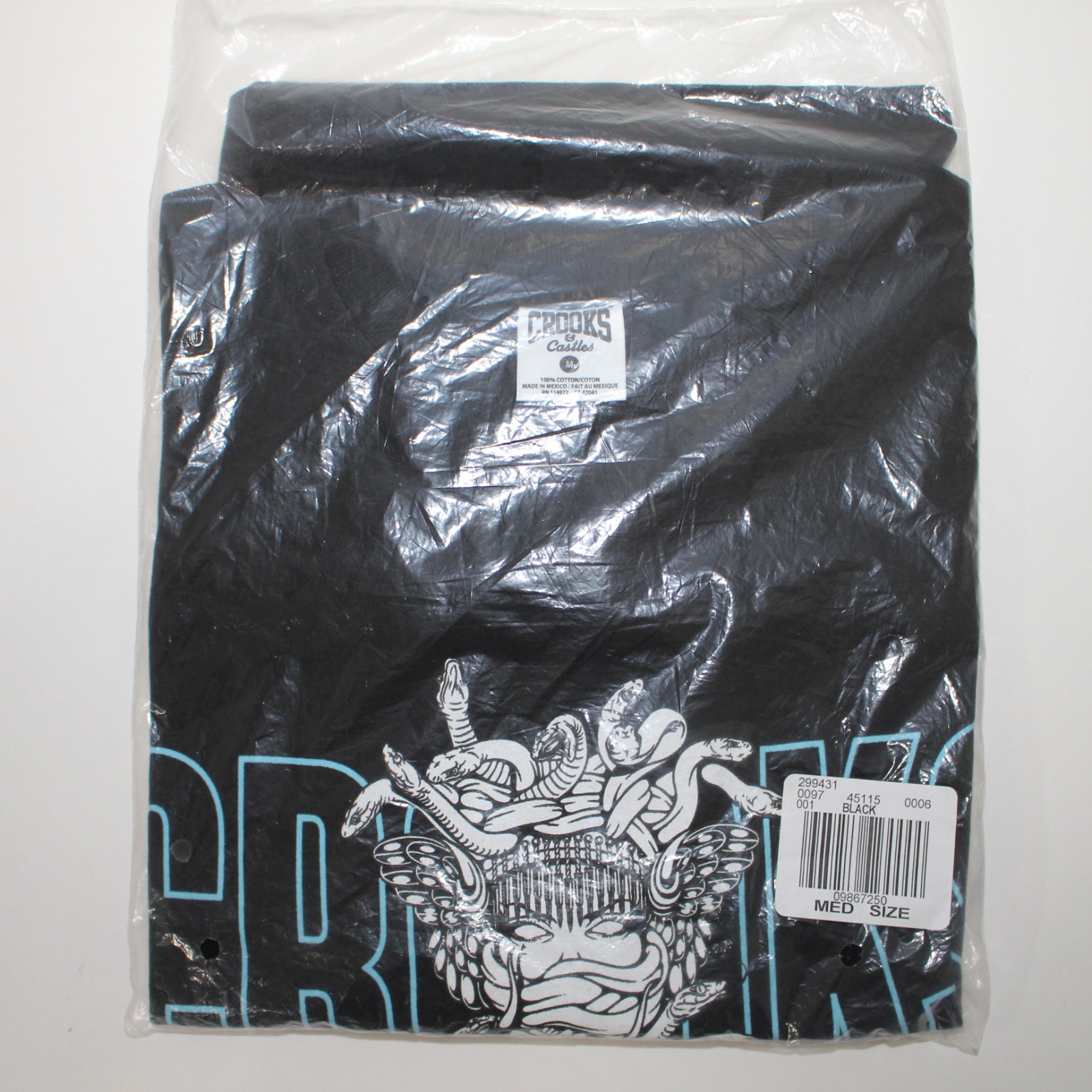 T-shirt Crooks & Castles Noir – Homme Taille L – Neuf Avec étiquettes