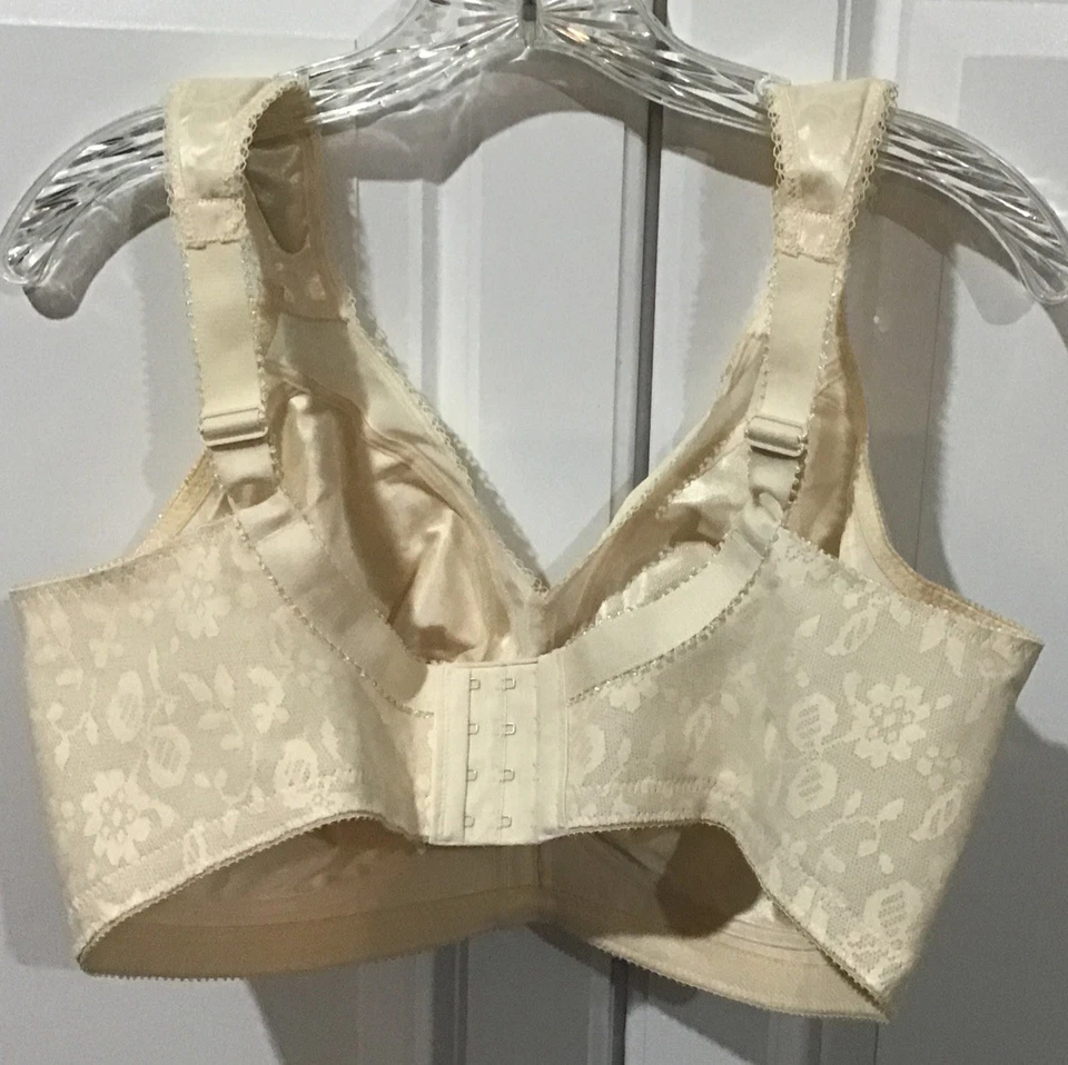 NWOT Playtex 42DD Style 4693, Beige Original Comfort Strap Wirefree Bra - Image 2 of 3