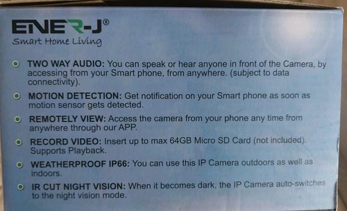 ENER-J Solar IP Camera, Wire Free, WiFi Outdoor Camera Monitor Property Remotely - Picture 10 of 12