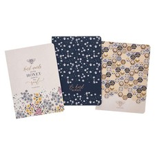 Christian Art Gifts Slim Notebook Set w/Inspirational Scripture for Women Kind W