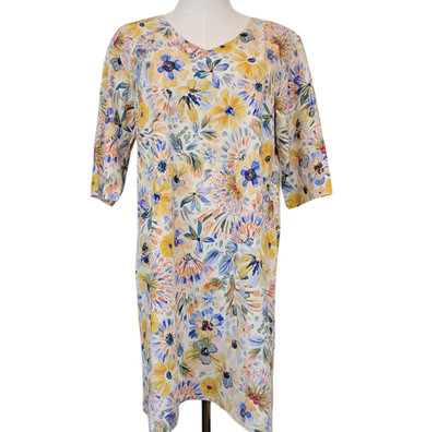 RipSkirt Hawaii Sleep Shirt Beach Coverup XS / S Fleur Floral Bamboo Blend Soft