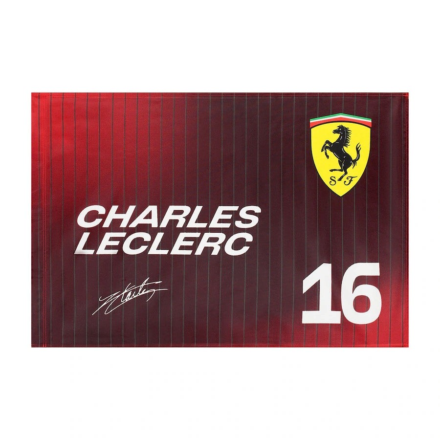 Scuderia Ferrari F1 60X90 Leclerc Flag Unisex - Dark Cherry