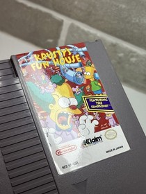 VG Krusty's Fun House NES - Cart Only - Tested Nice - Allain