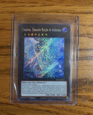 Chasma, Dragon Ruler of Auroras - ALIN-EN047 - Secret Rare - 1st Edition Near Mi