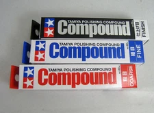 Tamiya 87068+87069+87070 Model Polishing Compound Coarse/Fine/Finish 22ml Set