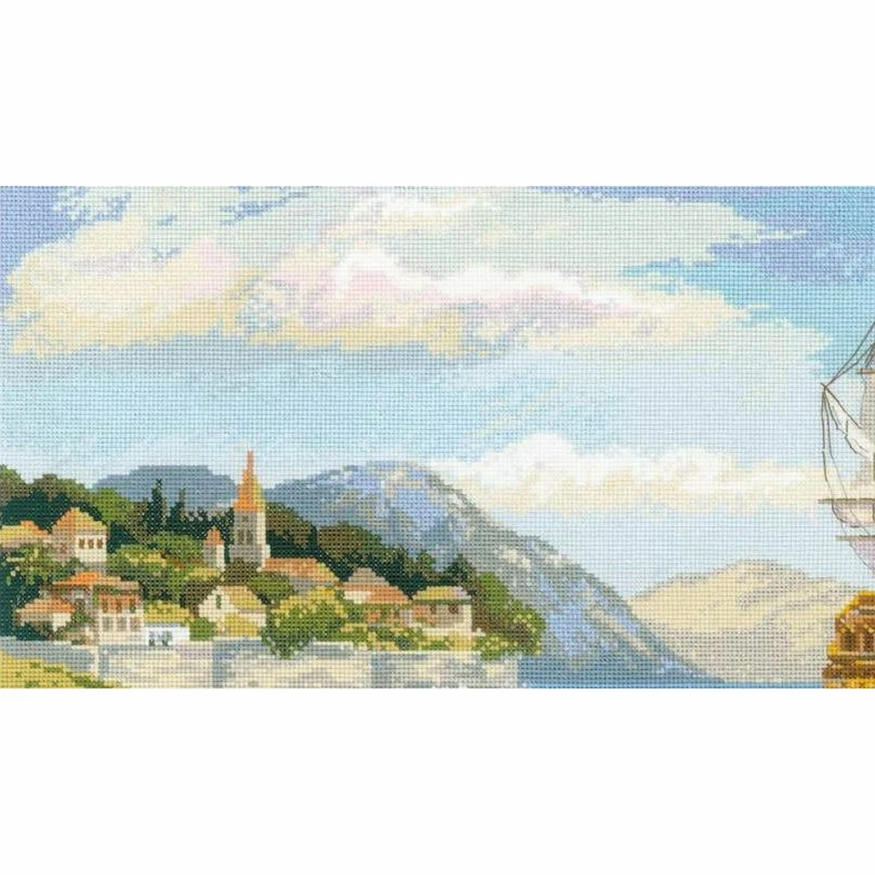 Cross-stitch kit Rives Éloignées 1900 Riolis - image 3 of 4