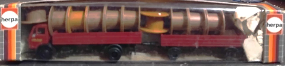 HERPA Motrice 2 assi con rimorchio 2 assi MB trasporto Rulli "CARL BALKE" - H0 - Immagine 4 di 4