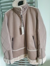 Ladies Jacket "marina Sport" Marina Rinaldi Size 28 Colour Taupe New With Tags