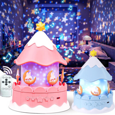 Star Galaxy Projector Bedroom LED Night Light Bluetooth Speaker Timer & Remote
