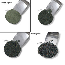 Crushed Moss Agate Coarse Woodworking Inlay, Stone Healing Powder Inlay Dust