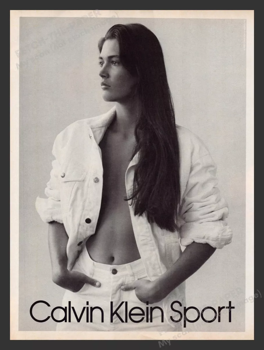 Calvin Klein Sport Model 1980s Print Advertisement Ad 1988