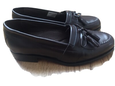 CROFT BARROW Tassel Loafers Leather SHOES Brown Mens