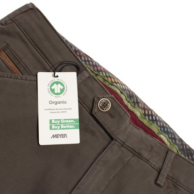 Meyer NWT Chinos / Casual Pants Size 50 34 US Chicago In Brown Cotton Blend