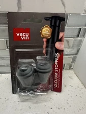 Vacu Vin Two vacuum Bottle Stoppers for the Original Wine Saver Vacuum Stoppers