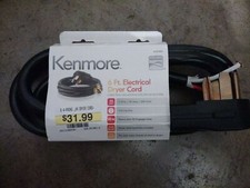 NEW KENMORE 6 FT ELECTRICAL DRYER CORD 4 PRONG WIRE 57001 30 AMP HEAVY POWER