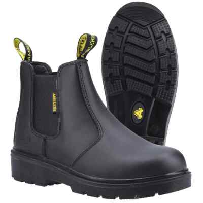 Sicherheitsarbeitsstiefel Herren Stiefel FS116 Amblers Sicherheitshändlerstiefel in Schwarz Gr. 7