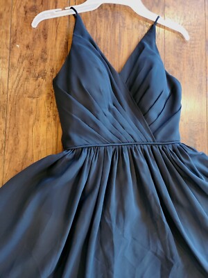 JJ's House Short Knee Length Dress Navy Size 0 XS Homecoming Formal Wedding  | eBay