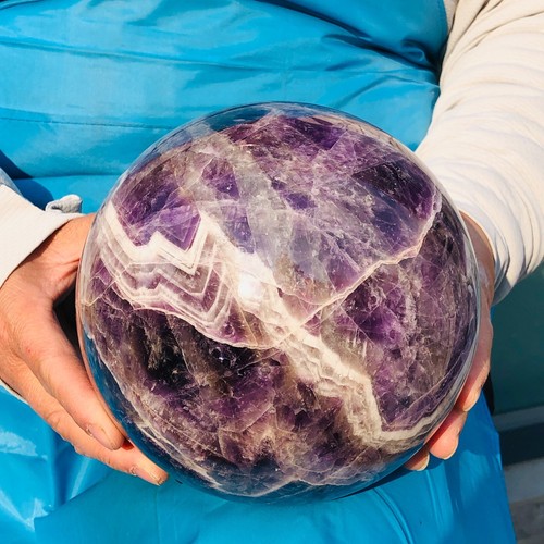 10.93LB Natural Dreamy Amethyst ball Quartz crystal Sphere Crystal Healing 328 - Picture 2 of 16