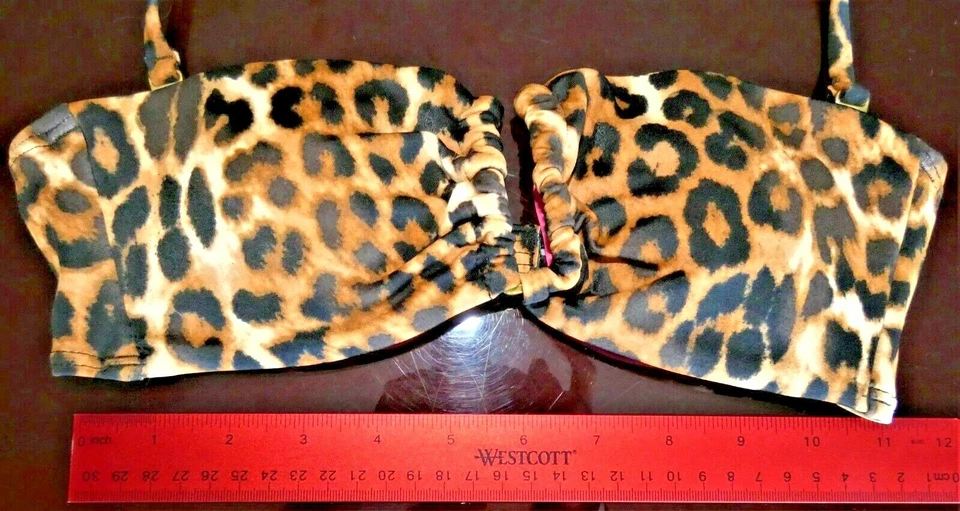 Top de baño Express - Estampado de tigre - Talla S - Nunca usado - Muy atractivo Foto 2 de 4