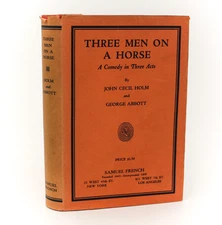  John Cecil Holm George Abbott Three Men on a Horse 1935 1st Ed DJ Jerry Wald