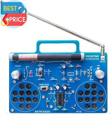 AM/FM Radio Kit | Soldering Project DIY Kit for Practicing Teaching Electronics
