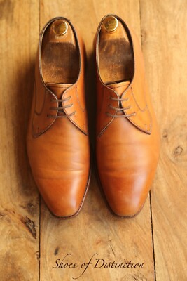 Barker hellbraune Leder Derby Schuhe Herren UK 8,5 F US 9,5 EU 42,5