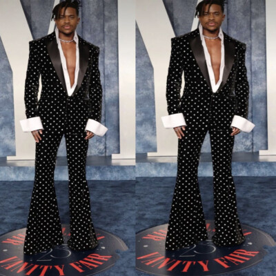 Flare Pants Custom Sweat Suits For Mens Fashion Suits Black