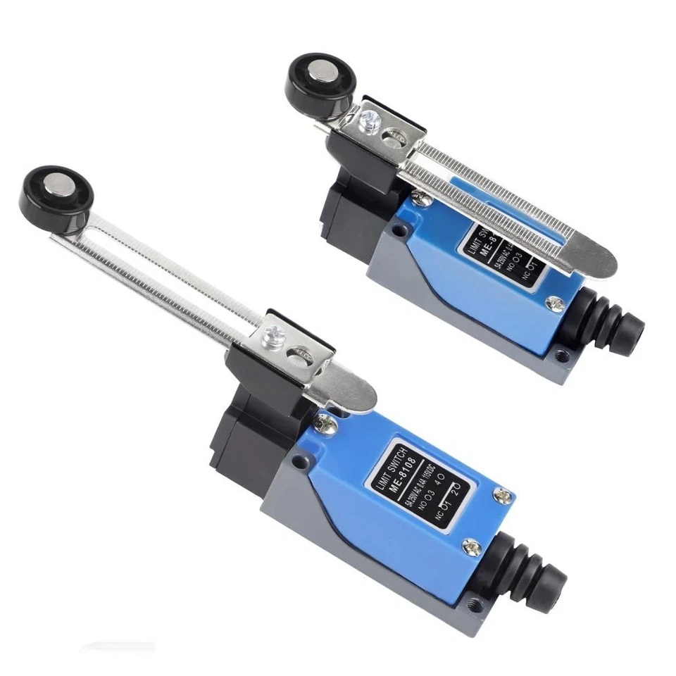 2X ME-8108 Einstellbarer Rollenhebelarm-Endschalter, NC + NO (DPDT), CNC-Fräser - Bild 2 von 4