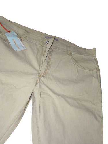 Cotton Belt Pantalone Da Donna Beige Bootcut In Cotone Gamba Scampanata Casual - Imagen 27 de 31
