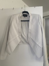 BCBGMaxazria padded shoulders White Blazer