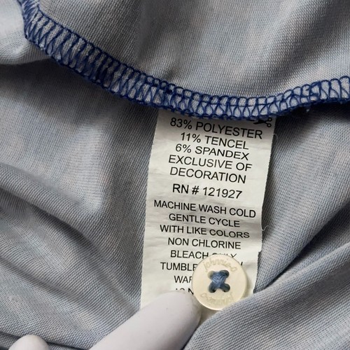 Johnnie-O Poloshirt Gr. L Kurzarm Performance Stretch Golf blau geblümt - Bild 6 von 7