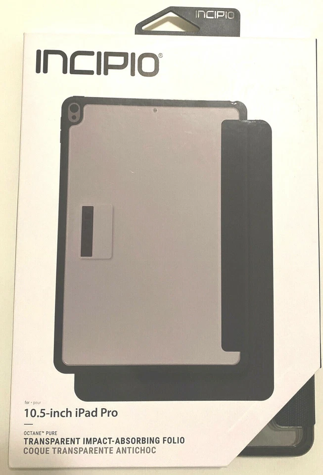 Incipio Octane Pure Transparent Impact-Absorbing Folio for iPad Pro 10.5 - Black - Image 2 of 4