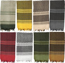 Veronz 100 Cotton Military Tactical Keffiyeh Shemagh Scarf Neck Cover Head Wrap
