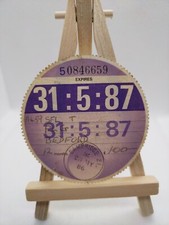 Private Bedford Stamped 1987 Old Original Road Car HGV Cars Tax Disc Discs Rare 