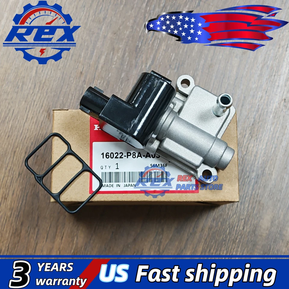 Válvula de control de aire de ralentí 16022-P8A-A03 OEM para Honda Odyssey Pilot Accord Acura Foto 2 de 4