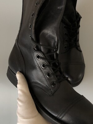 Vintage 1967 Biltrite Military Combat Boots ANSI Black  display picture 2