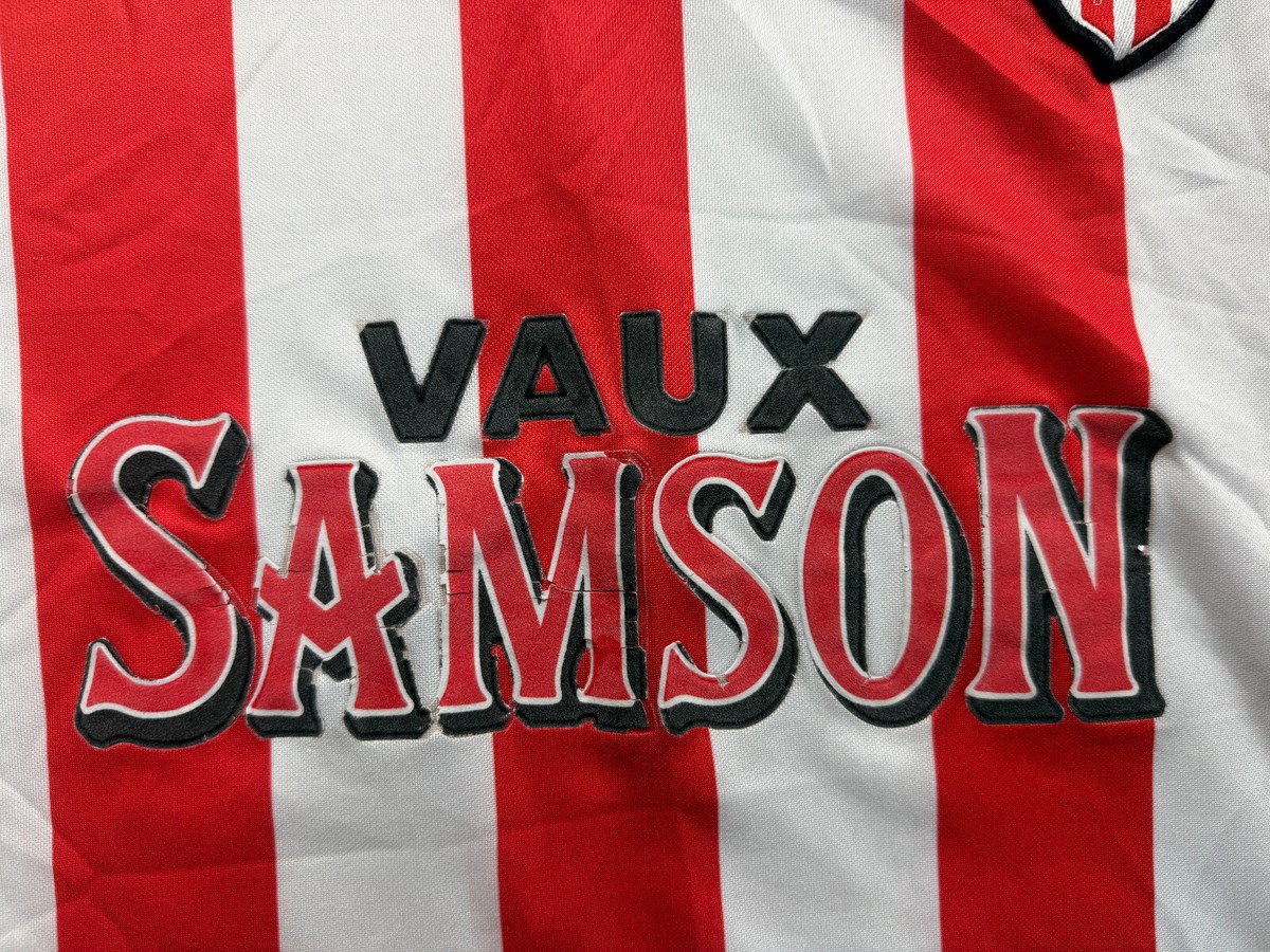 ビンテージ！サンダーランド　94-96 HOME ユニフォーム Sunderland Score Draw Retro 1994-96 Home Jersey mens size M