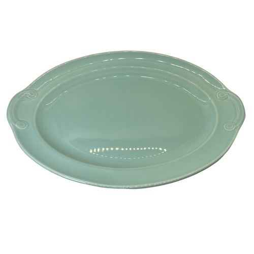Vintage TS & T LuRay Pastels Mint Green Oval Serving Platter 13.5” - Picture 5 of 5