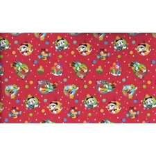 Hallmark Wrapping Paper Christmas Disney Mickey Mouse and Friends Red 25 sq ft