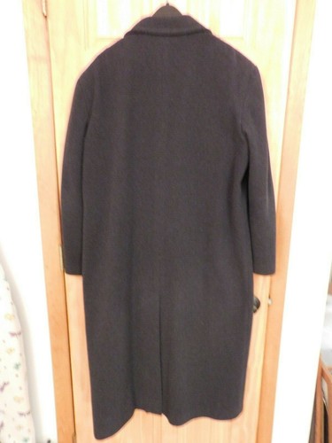 FIERTE S.R.L. Long Dark Gray Double Breasted Wool Cashmere Coat for Today's Man - Picture 7 of 8